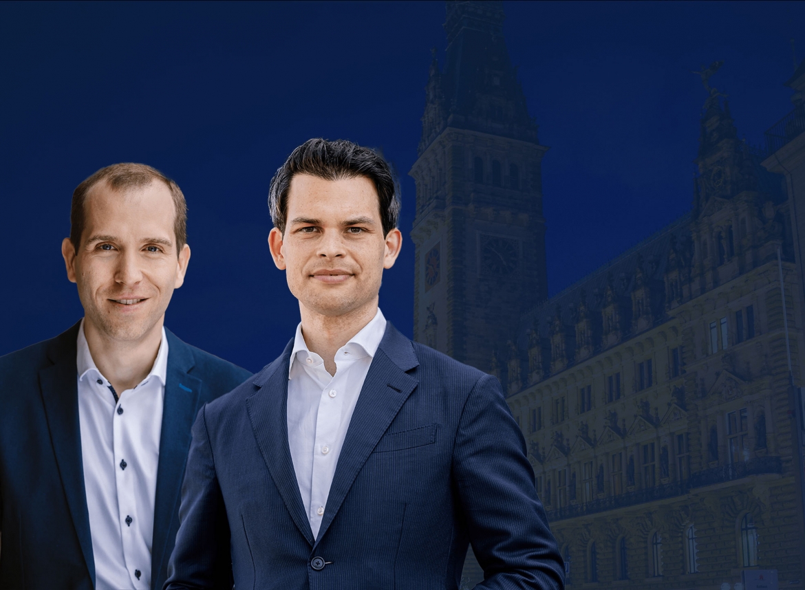 Dr. Christoph Ploß und Dennis Thering