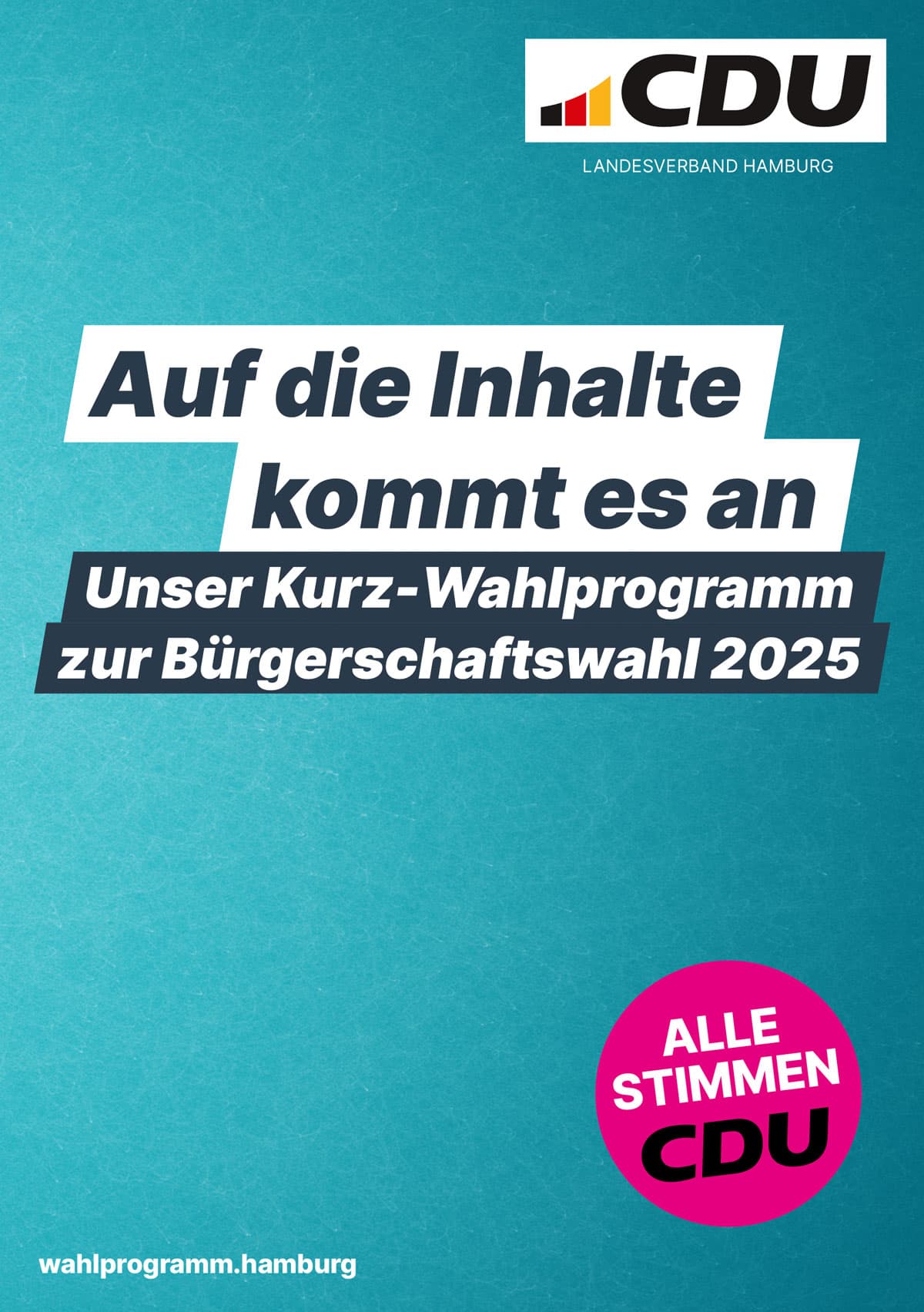 Kurz-Wahlprogramm CDU Hamburg