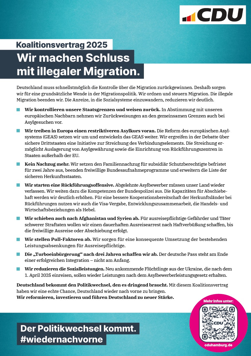 Wir machen Schluss mit illegaler Migration