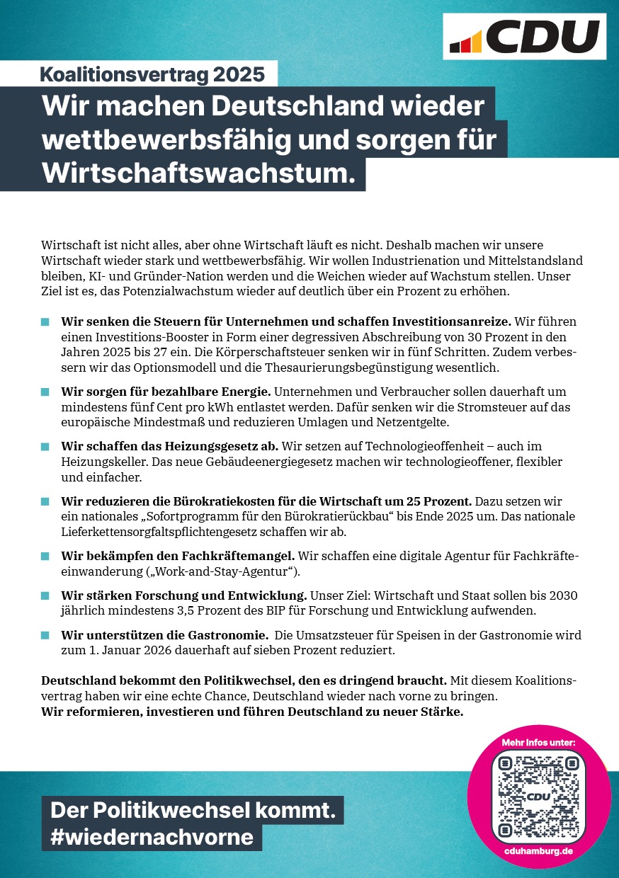 Wir machen Deutschland wieder wettbewerbsfähig
